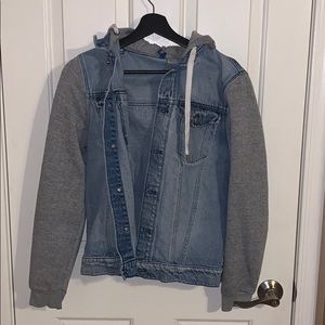 H&M denim hooded jacket